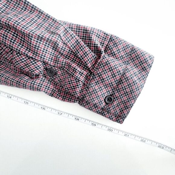 Billabong Men's Premium Tailored Casual Button Down Shirt Check Black Red XL - Picture 5 of 8